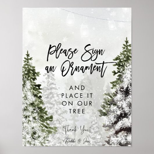 Teken een ornament kerstvakantie poster (Voorkant)