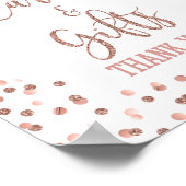 Teken en cadeaubonnen voor Roos Gold voor afgestud Poster (Hoek)