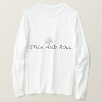 Teken en rollen, grappig man dat gitaar speelt