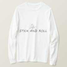 Teken en rollen, grappig man dat gitaar speelt