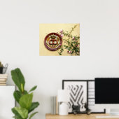 Teken en Rozen voor kruipen Poster (Thuiskantoor)