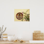 Teken en Rozen voor kruipen Poster (Keuken)