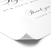 Teken Gastenboek Receptietafel Poster (Hoek)