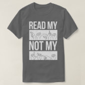 Teken gebarentaal dooftaal 3 t-shirt (Design voorkant)