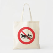 Teken Geen Paard en Wagen Voertuigen Tote Bag (Voorkant)