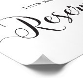 Teken gereserveerde zitplaatsen. Deze rij is voorb Poster (Hoek)