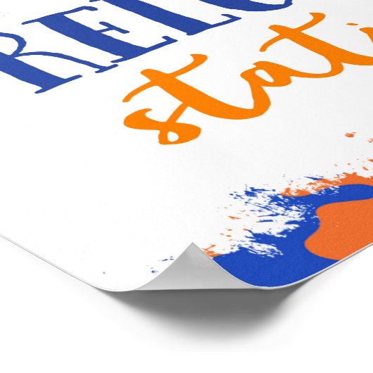 Teken herladenstation | Dart Pistool Party Poster (Hoek)