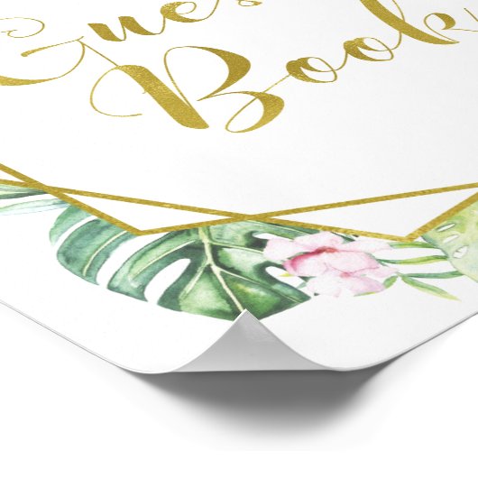 Teken het gastenboek poster (Hoek)