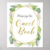 Teken het gastenboek poster (Voorkant)