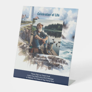 Teken het gastenboek Sokkelbord Reclamebord Met Voetstuk