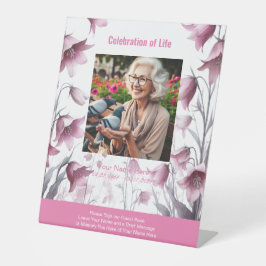 Teken het voetstuk van het gastenboek reclamebord met voetstuk