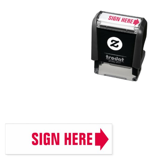 Teken hier met Pijl Documenten Zelfinkkend Stempel (In situ)