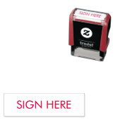 TEKEN HIER Zelfinktstempel voor documenten Zelfinktende Stempel (In situ)