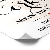 Teken hoeveel stoppen Bruidspaars Bruiloft bord Poster (Hoek)