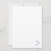 Teken iets blauw voordat ik Vrijgezellenfeest doe Kaart (Achterkant)