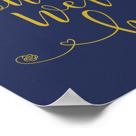 Teken in liefdevolle herinnering - was hier graag  poster (Hoek)