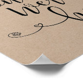 Teken in liefdevolle herinnering - was hier graag  poster (Hoek)