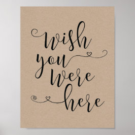 Teken in liefdevolle herinnering - was hier graag  poster