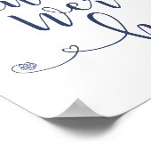 Teken in liefdevolle herinnering - was hier graag  poster (Hoek)