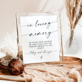 Teken in Loving Memory | Voor altijd in onze harte Poster