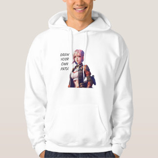 "Teken je eigen pad " motivatie hoodie