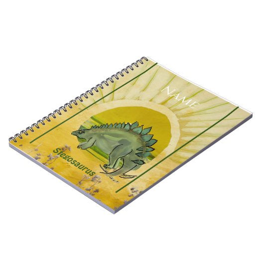 Teken je eigen Stegosaurus Notitieboek (Linkerzijde)