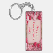 Teken Jouw naam Valentijnsdag Sleutelhanger Gift (Voorkant Links)