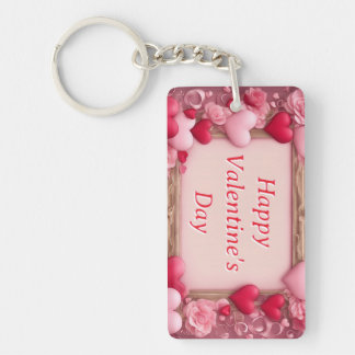 Teken Jouw naam Valentijnsdag Sleutelhanger Gift
