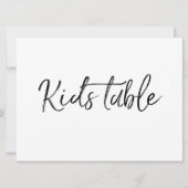 Teken "Kinder tabel" | Stijlvol handschrift (Voorkant)