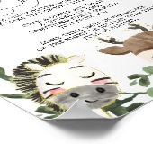 Teken "Late Naight Diapers Sigers" Baby shower Poster (Hoek)