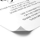 Teken luidere Baby shower met luidere luiers Poster (Hoek)