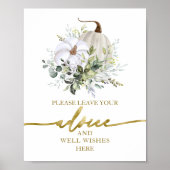 Teken met advies en wensen voor een bruidsuitnodig poster (Voorkant)