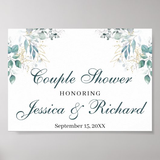 Teken met één Poster voor welkomstbord (Voorkant)