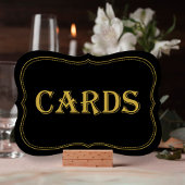 Teken met Gatsby Wedding Cards van 1920 voor zwart Kaart