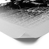 Teken met het rechter spoor verkeerde trein grappi poster (Hoek)