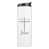 Teken met Jezus Christelijke Drummer Thermosbeker (Gedraaid links)