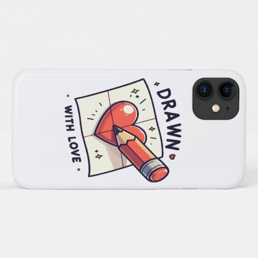 Teken met liefde Case-Mate iPhone case (Achterkant (horizontaal))