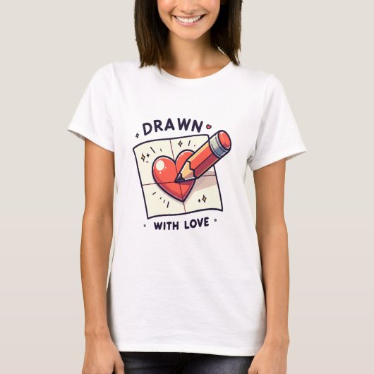 Teken met liefde t-shirt (Voorkant)