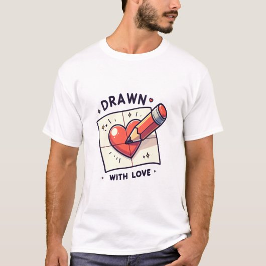 Teken met liefde t-shirt (Voorkant)