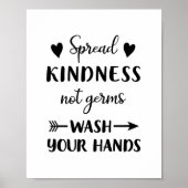 Teken met uw handen wassen - Poster voor bathroom  (Voorkant)