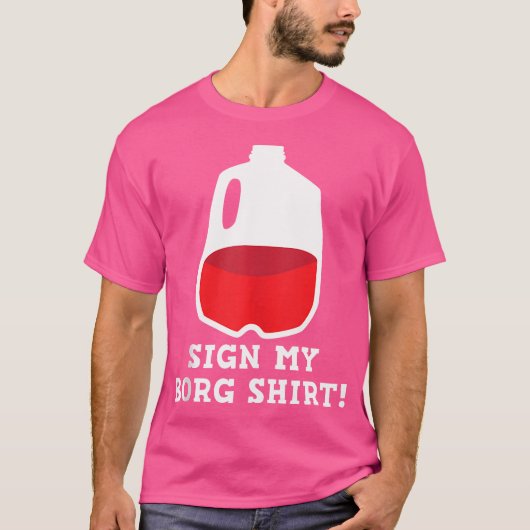 Teken mijn B.O.R.G. Shirt Drink Ontwerp (Voorkant)