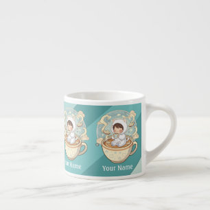 Teken Mini Kat Espresso Beker Barista Koffiecadeau Kop
