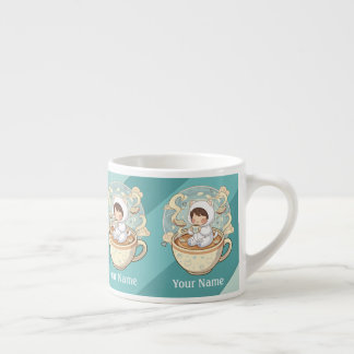 Teken Mini Kat Espresso Beker Barista Koffiecadeau Kop