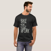 Teken naar werkencyclist t-shirt (Voorkant volledig)