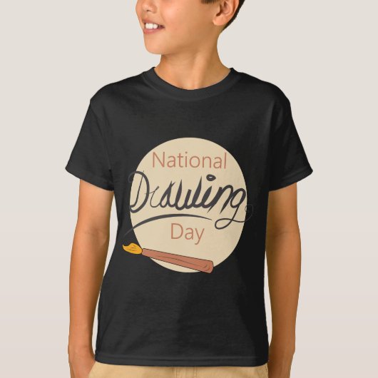 Teken Nationale Tekendag T-shirt (Voorkant)