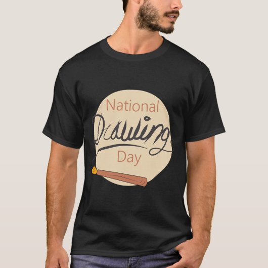 Teken Nationale Tekendag T-shirt (Voorkant)