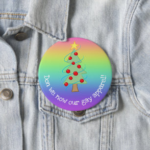 Teken Nu Onze Regenboog Knop Voor Homokleren Ronde Button 4,0 Cm