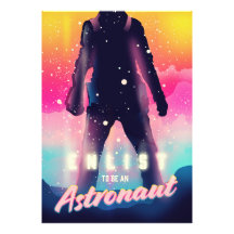 Teken om astronaut te worden
