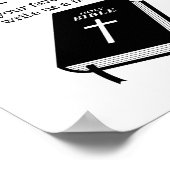 Teken ons Bijbel bruiloft gastenboek, eenvoudig te Poster (Hoek)