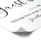 Teken ons gastenboek Bruiloft Citroen Bord Poster (Hoek)